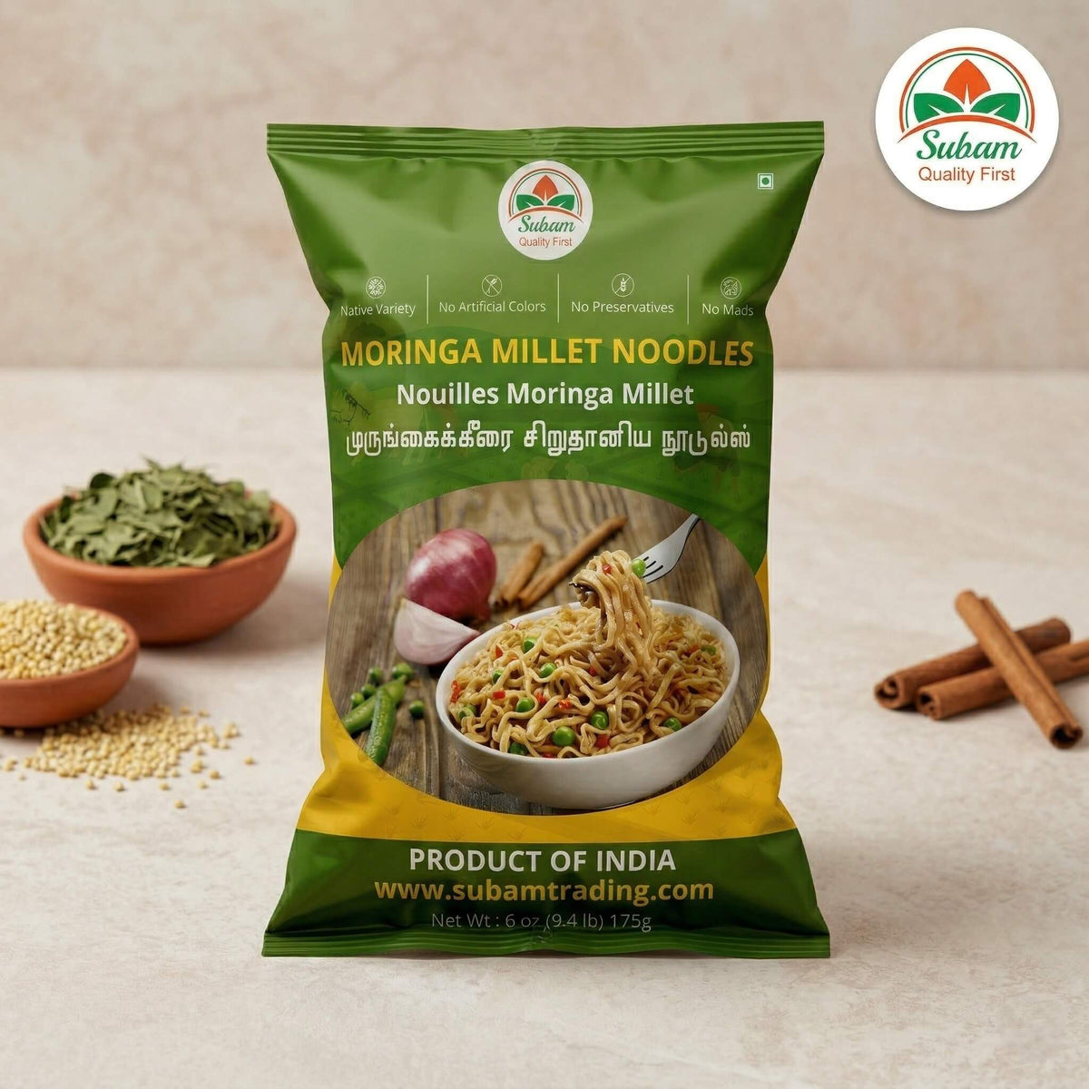 Noodles - Moringa Millet