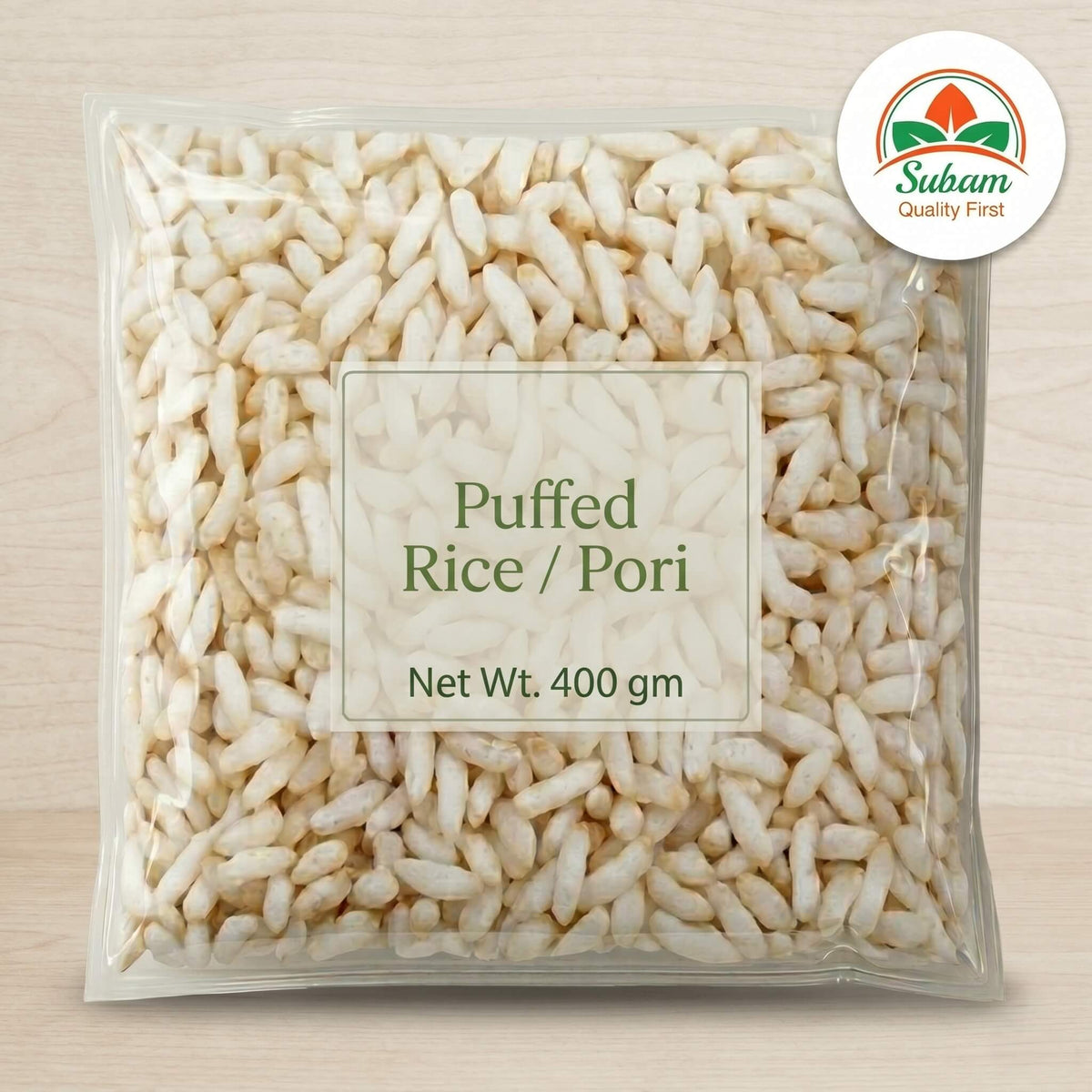 Puffed rice pori 400 gm image 